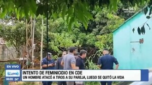 Feminicidio frustrado y suicidio en Ciudad del Este