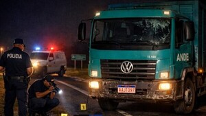 Peatón muere atropellado por camión de la ANDE en la ruta PY05