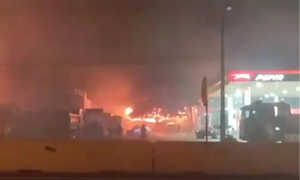 Incendio de pastizal se salió de control y afectó estación de servicio en Ypacaraí - OviedoPress