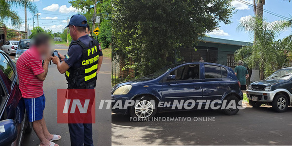 INCAUTAN VEHÍCULO POR PRESUNTA EXPOSICIÓN A PELIGRO EN CAMBYRETÁ