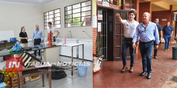 GOBERNADOR SUPERVISÓ OBRAS DE COCINAS Y COMEDORES ESCOLARES