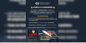 MINISTERIO PÚBLICO ALERTA SOBRE FALSAS COMUNICACIONES ATRIBUIDAS A UNIDADES FISCALES