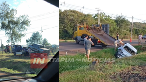 ACCIDENTE EN RUTA PY06 INVOLUCRA CAMIONETAS CON DAÑOS CONSIDERABLES