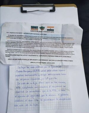 Confirman retención de Almir de Brum y hallan panfleto con amenazas del EPP