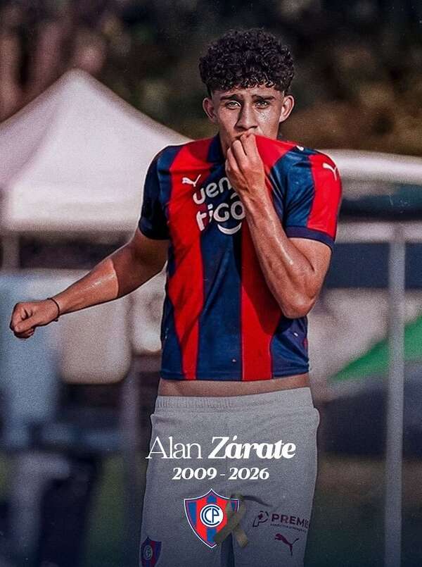 Fallece Alan Zárate, joven promesa de la Albirroja y Cerro Porteño - Cerro Porteño - ABC Color