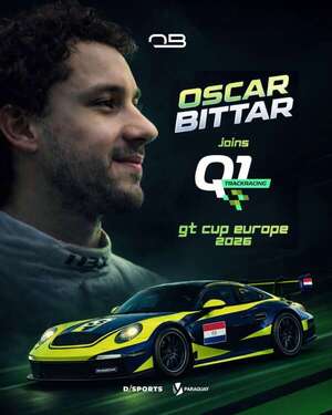 GT Cup Europe 2026: Óscar Bittar se suma al Q1 Trackracing - ABC Motor - ABC Color