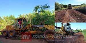 CONTINÚAN TRABAJOS DE REPARACIÓN DE CAMINOS EN NUEVA ALBORADA