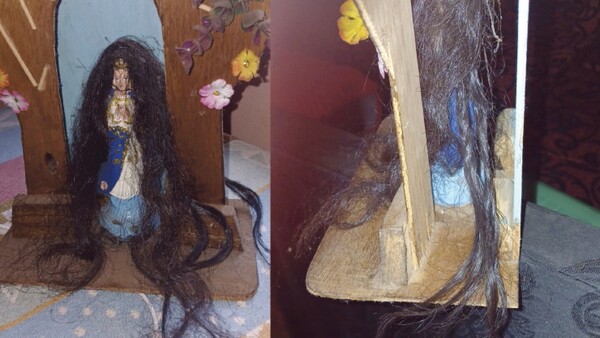 ¿Milagro? Virgencita de Caacupé apareció con el cabello más largo