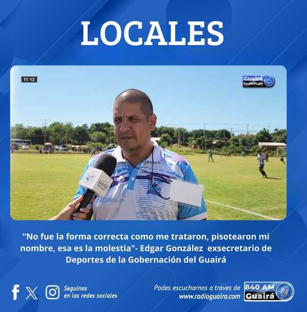 EX SECRETARIO DE DEPORTES CUESTIONA SU DESTITUCIÓN