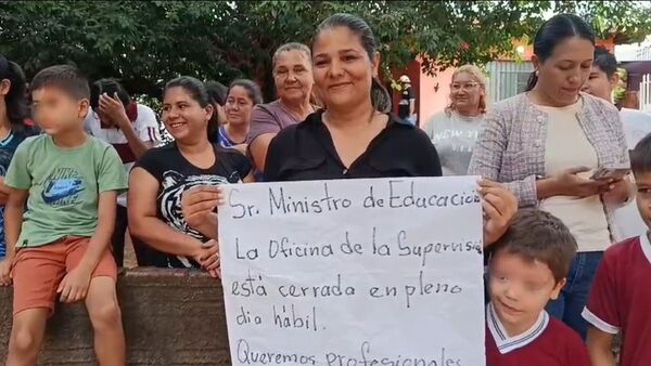 Sigue manifestación en Yby Yaú: cierran acceso a escuela Santa Clara - Concepción al Día