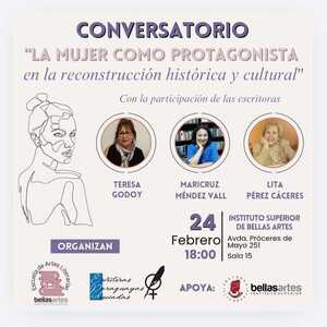 Invitan al conversatorio «La mujer como protagonista en la reconstrucción histórica y cultural»