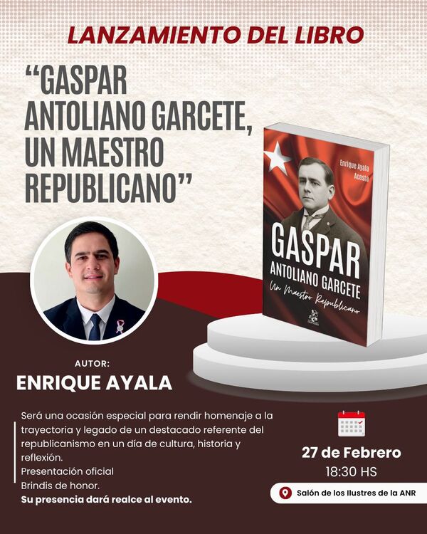 Popular / Joven colo'o presentará su libro en la ANR