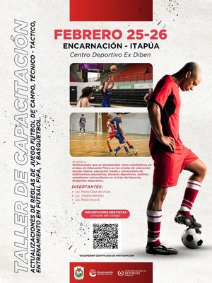 Encarnación será sede de taller deportivo con certificación gratuita