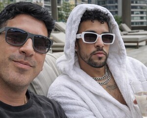 Popular / (GALERÍA) Chiche Corte y su encuentro con Bad Bunny: "Debí tirar más fotos"