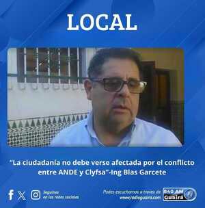 CONFLICTO JURÍDICO ENTRE ANDE Y CLYFSA POR TARIFAS Y POTENCIA, SEGÚN EL CONCEJAL BLAS GARCETE