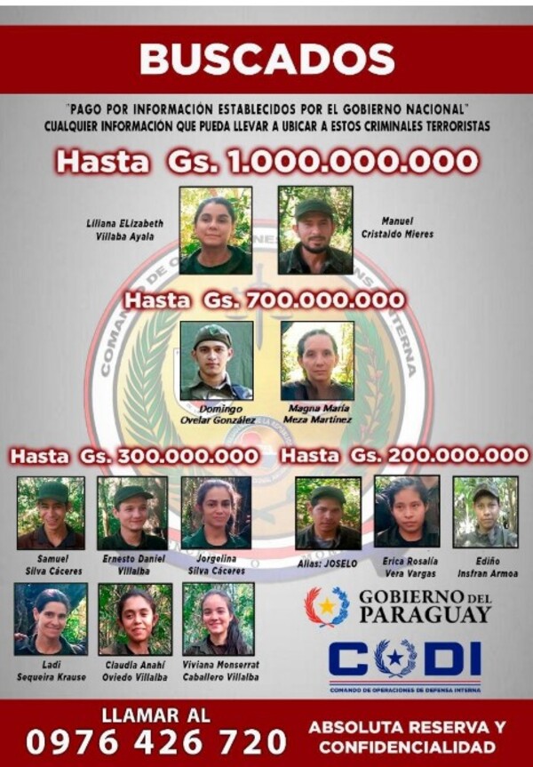 Popular / Sigue la millonaria recompensa por cabecillas del grupo criminal