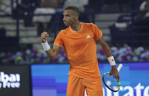 Auger-Aliassime supera la primera ronda en Dubái - Tenis - ABC Color