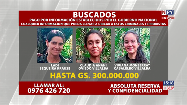 Gobierno difunde imágenes de supuestos nuevos miembros del EPP