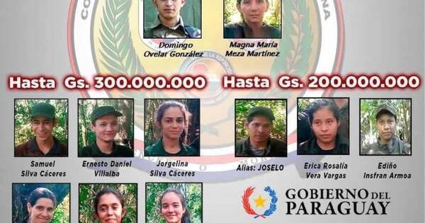 La Nación / Gobierno intensifica búsqueda de 13 miembros del EPP y ofrece recompensas millonarias