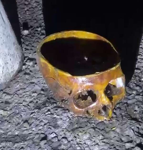 Video: hallan supuesto cráneo humano en plena vía pública en Asunción - Policiales - ABC Color