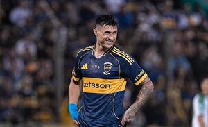 Adam Bareiro anota un doblete en su debut con la camiseta de Boca Juniors