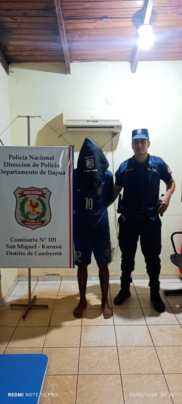 Sorprenden a presunto delincuente intentando hurtar en una vivienda en Cambyreta