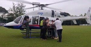 Niña que cayó a una piscina en San Estanislao fue trasladada a Asunción - trece