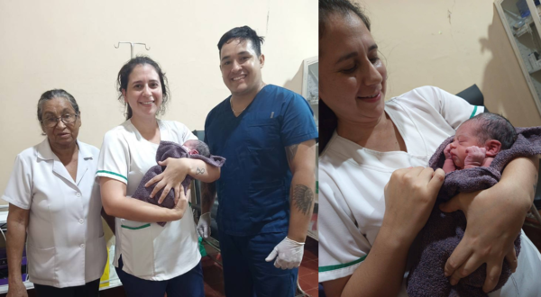 En medio de un temporal realizan parto domiciliario en Capitán Meza