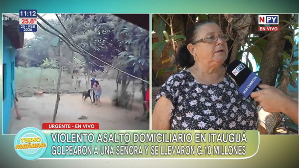 “Me tenía su pistola y yo no pude hacer nada”: violento asalto domiciliario en Itauguá