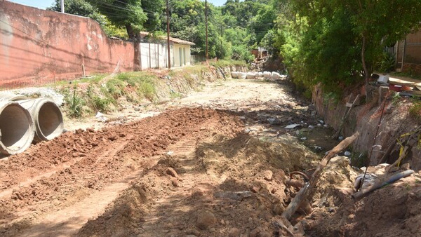 Avance lento y precario de obras es un peligro para los vecinos de Santo Domingo
