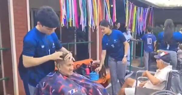 La Nación / Concepción: jóvenes ofrecieron servicio en hogar de ancianos en su UPD