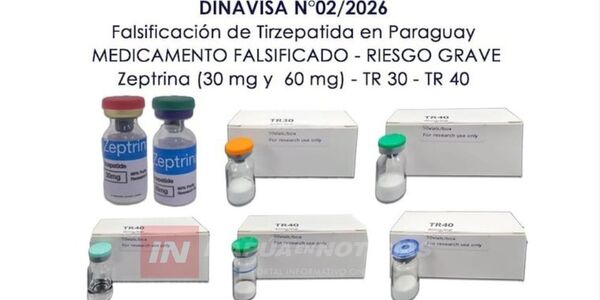 DINAVISA ALERTA SOBRE TIRZEPATIDA FALSIFICADA EN EL MERCADO NACIONAL