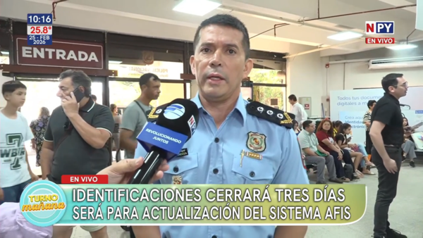 Trámites en Identificaciones se suspenden tres días por actualización del sistema