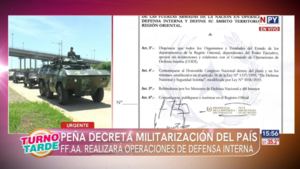 Santiago Peña decreta militarización del país: FF.AA. realizará operaciones de defensa interna
