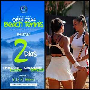 Popular / Open de Beach Tennis, sensación en el este del país