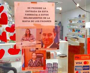 Luque: víctimas de la mafia de los pagarés prohíben el ingreso a sus comercios a exjueza y abogados - Nacionales - ABC Color