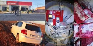 BANDA UTILIZÓ EXPLOSIVOS Y HUYÓ POR CAMINOS RURALES