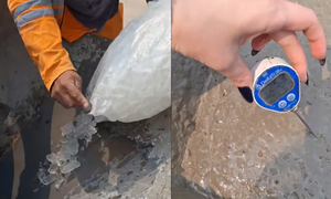 Usarán más de un millón de kilos de hielo para construir pilotes del mayor viaducto