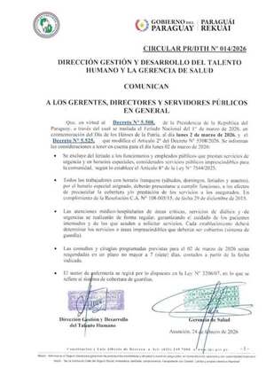 IPS Encarnación atenderá solo servicios esenciales durante el feriado nacional