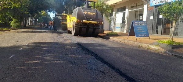 Avanzan obras viales en Encarnación  ya alcanzan la cuadra 70 y apuntan a 50 más .