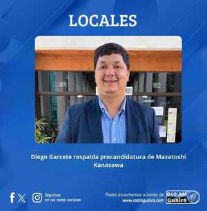 DIEGO GARCETE RESPALDA PRECANDIDATURA DE MAZATOSHI KANASAWA