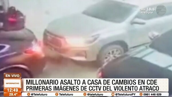 Millonario asalto a casa de cambios: roban más de G. 2.000 millones