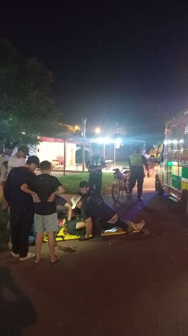 Dos motociclistas resultan heridos en sendos accidentes en Pedro Juan Caballero - Policiales - ABC Color