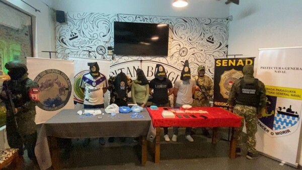 Operación interinstitucional permite incautación de supuesta cocaína y varios detenidos en Pilar