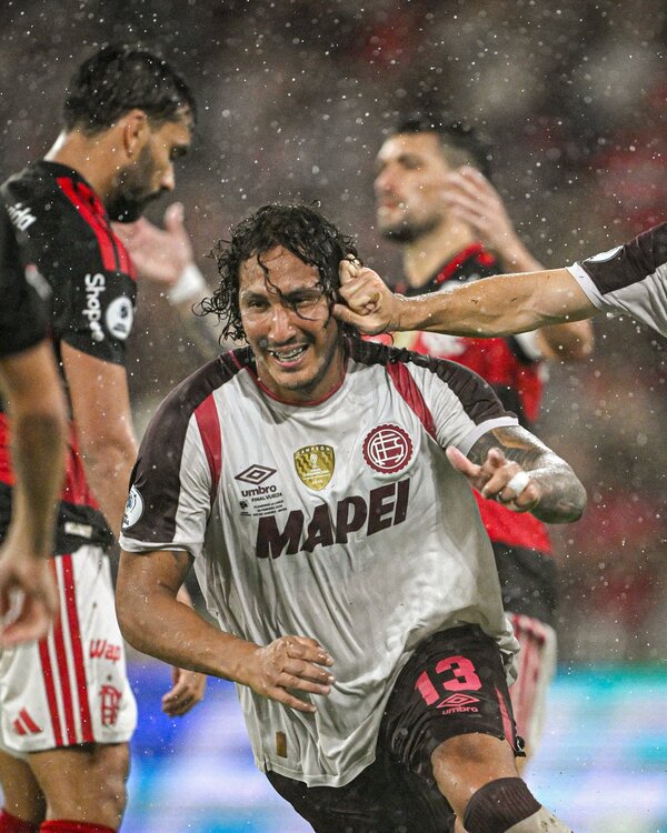 Cabezazo inolvidable de Canale en el Maracaná y la Recopa para Lanús