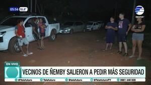 Ola de robos masivos moviliza a vecinos de Ñemby