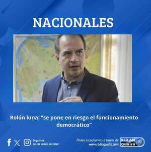 JORGE ROLÓN LUNA: “INTERVENCIÓN MILITAR EN SEGURIDAD INTERNA CONTRADICE LA CONSTITUCIÓN Y TRATADOS INTERNACIONALES”