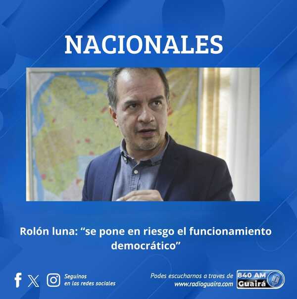 JORGE ROLÓN LUNA: “INTERVENCIÓN MILITAR EN SEGURIDAD INTERNA CONTRADICE LA CONSTITUCIÓN Y TRATADOS INTERNACIONALES”