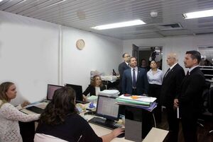 Autoridades de la Corte supervisaron el funcionamiento de juzgados laborales en Asunción