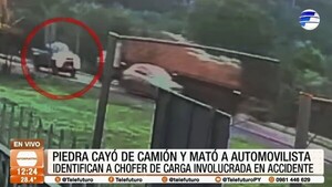 Piedra desprendida de un camión mata a joven ingeniero